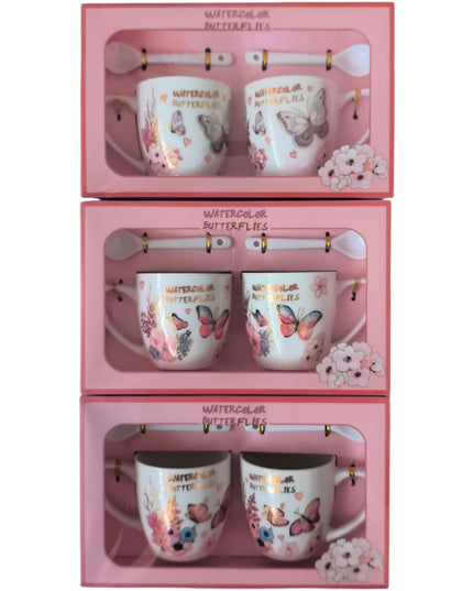 Set cadou 2 căni cu linguriță AT1750