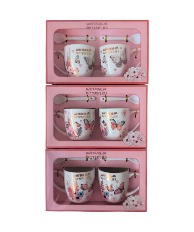 Set cadou 2 căni cu linguriță AT1750