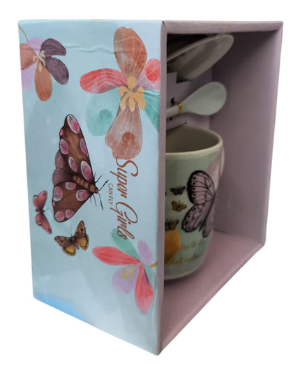 Set cadou cană cu capac și linguriță HK1871