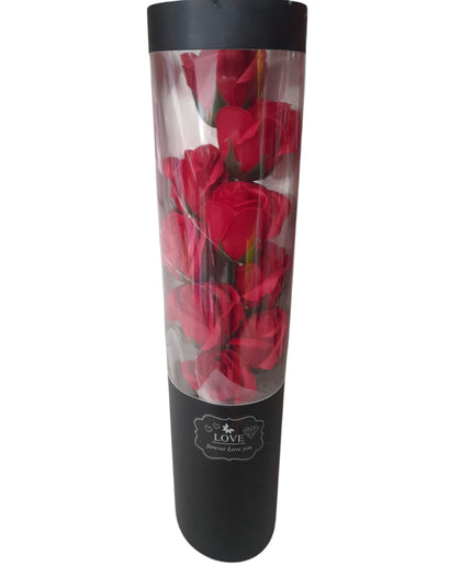Buchet ornamental Trandafiri Cu lumini LED în cutie cadou 804-14