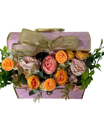 Cufăr cu flori 23x20cm