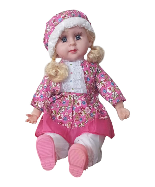 Păpușă Blondă cu Ținută Colorată 50x25cm