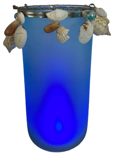 Vază cu lumini și scoici  18cm