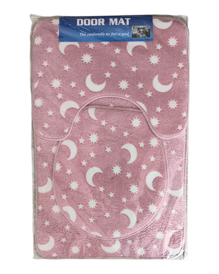 Set covorașe baie 3 piese fluorescente 78x49cm,cod1104-8