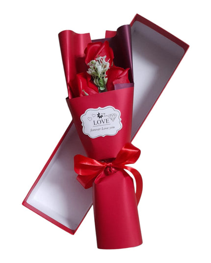 Buchet ornamental Trandafiri în cutie cadou 804-10