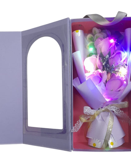 Buchet decorativ în Cutie cadou cu lumini LED 804-7