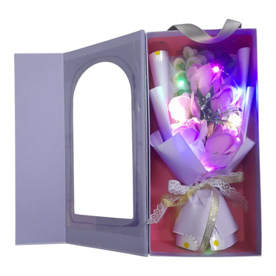 Buchet decorativ în Cutie cadou cu lumini LED 804-7