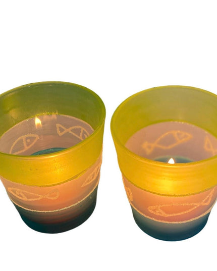 Pahare pentru lumânare 2/set  6cm