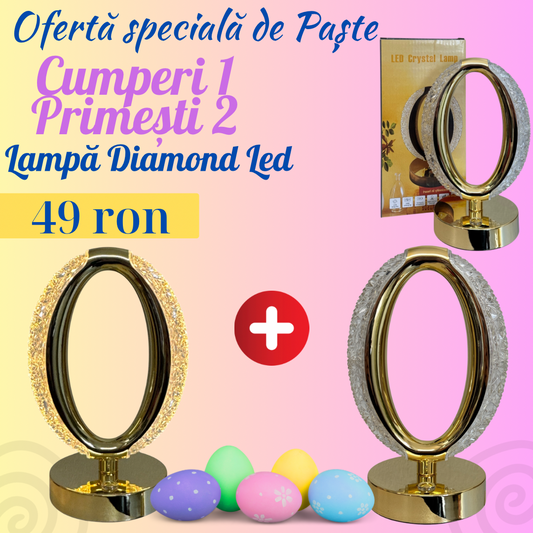 Lampă decorativă Diamond cu senzor 1 + 1 GRATIS