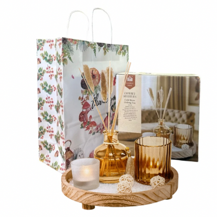 Set cadou aromaterapie – Difuzor cu bețișoare și lumânări decorative 1144-2