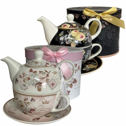 Set cadou Premium cu ceașcă,ceainic și farfurie cod1117