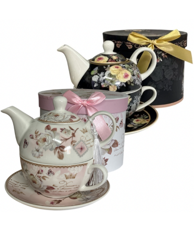 Set cadou Premium cu ceașcă,ceainic și farfurie cod1117