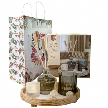 Set cadou aromaterapie – Difuzor cu bețișoare și lumânări decorative 1144-1