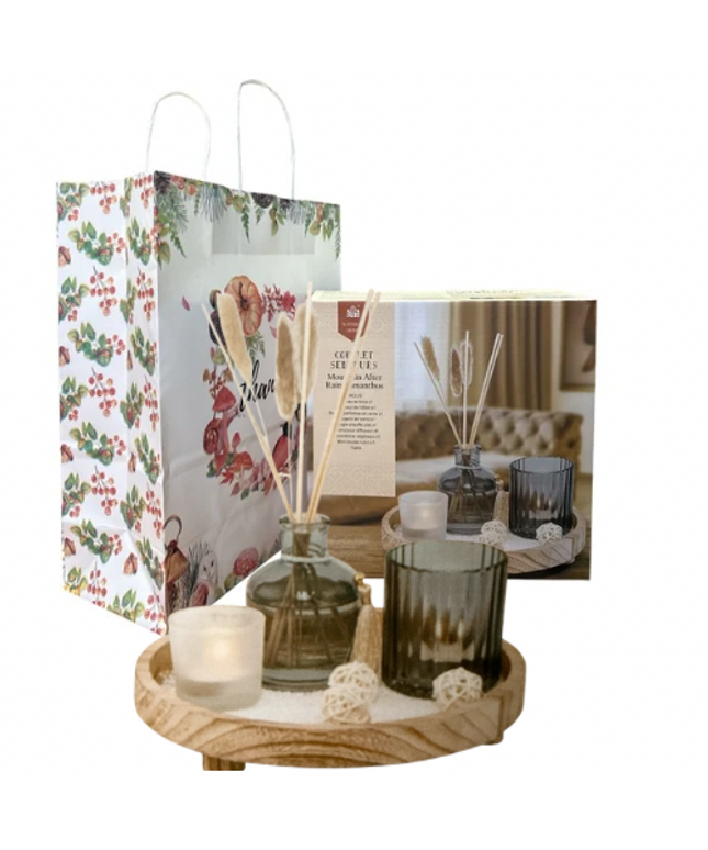 Set cadou aromaterapie – Difuzor cu bețișoare și lumânări decorative 1144-1