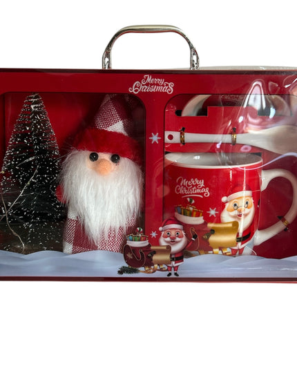 Set cadou Crăciun cană cu brad și lumini HK1963B