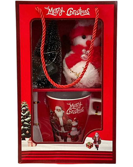 Set cadou Crăciun cană cu brad și lumini ST235B