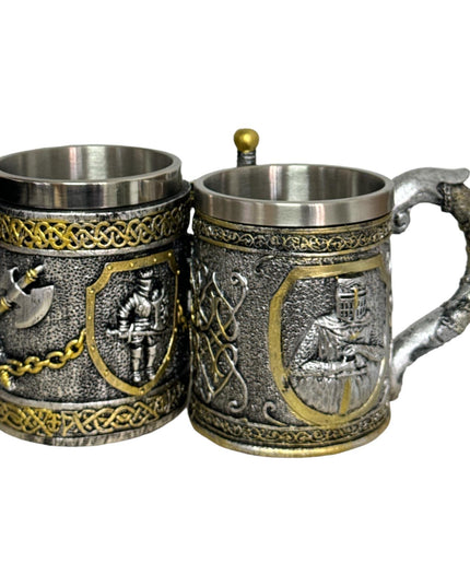 Cană Medievală cu Cavaler – Cadou de Colecție cu Ambalaj Elegant