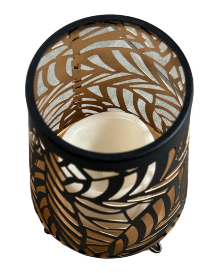 Veioză metal cu lumânare LED ( 1+1 gratis)