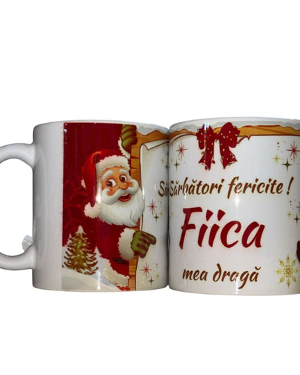 Cană Crăciun cu mesaj pentru Femei