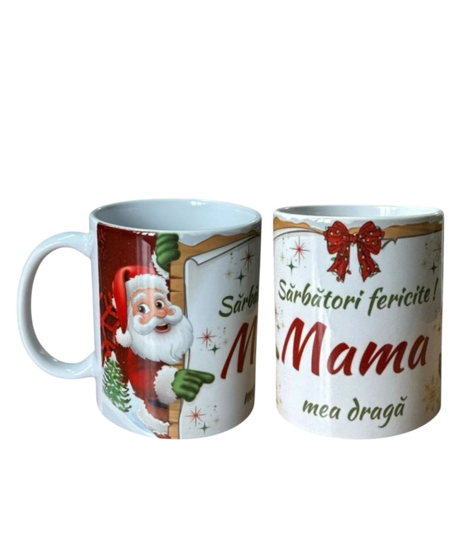 Cană Crăciun cu mesaj pentru Femei