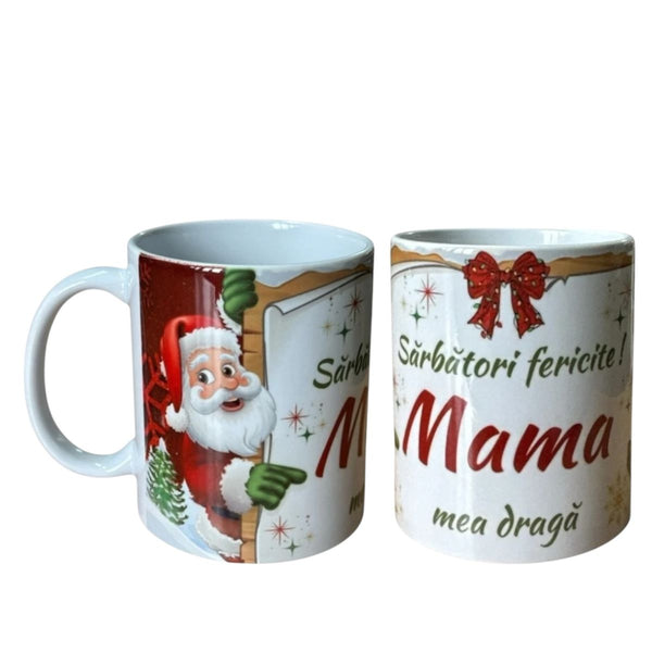 Cană Crăciun cu mesaj pentru Femei