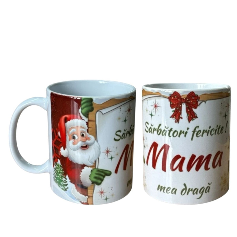 Cană Crăciun cu mesaj pentru Femei