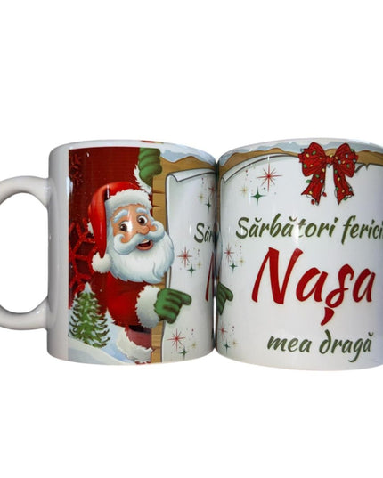 Cană Crăciun cu mesaj pentru Femei