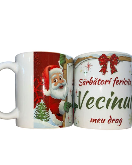 Cană Crăciun cu mesaj pentru Bărbați