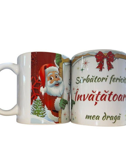 Cană Crăciun cu mesaj pentru Femei