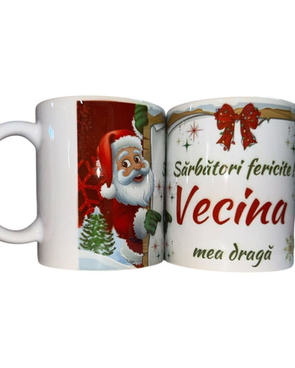 Cană Crăciun cu mesaj pentru Femei