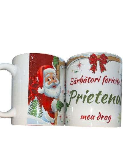 Cană Crăciun cu mesaj pentru Bărbați