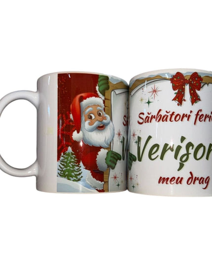 Cană Crăciun cu mesaj pentru Bărbați