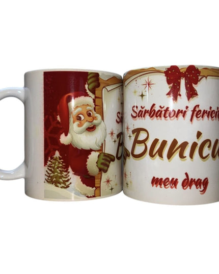 Cană Crăciun cu mesaj pentru Bărbați
