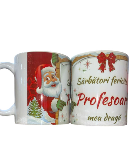 Cană Crăciun cu mesaj pentru Femei