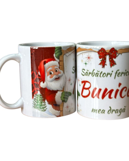 Cană Crăciun cu mesaj pentru Femei