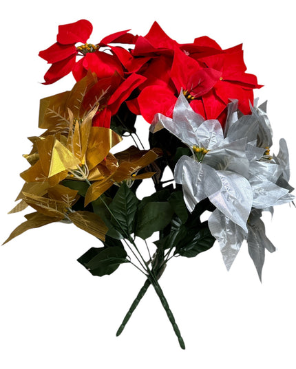 Floare Crăciun 5 capete 45cm. 716-38