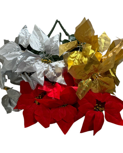 Floare Crăciun 5 capete 45cm. 716-38