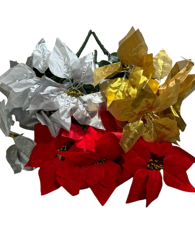 Floare Crăciun 5 capete 45cm. 716-38