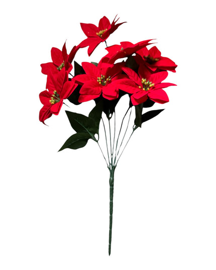 Floare Crăciun 7 capete 53cm  716-25