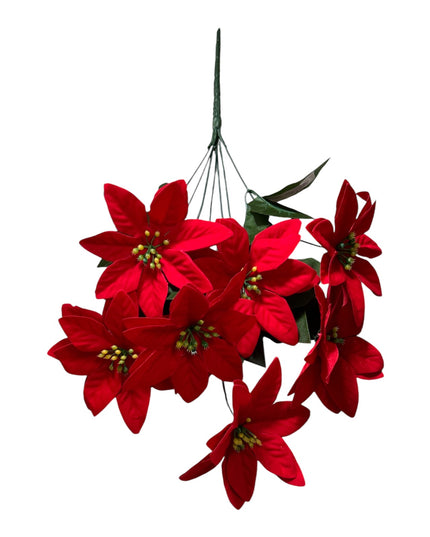 Floare Crăciun 7 capete 53cm  716-25