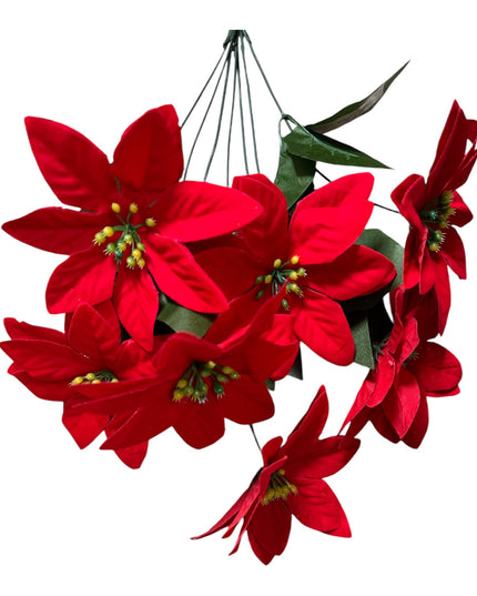 Floare Crăciun 7 capete 53cm  716-25