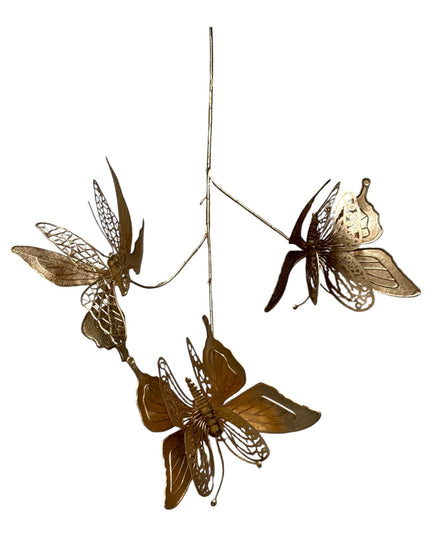 Ramură decorativă cu fluturi 68cm. 716-24