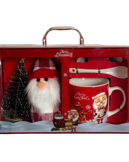 Set cadou Crăciun cană cu brad și lumini HK1963B