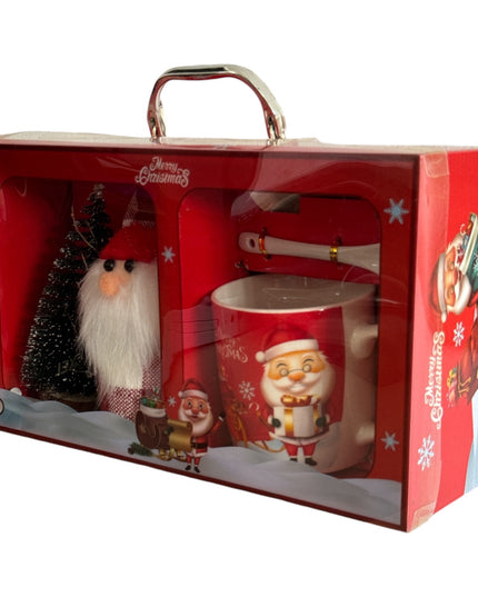 Set cadou Crăciun cană cu brad și lumini HK1963B