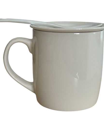 Set cadou Crăciun cană cu capac și linguriță HK2178