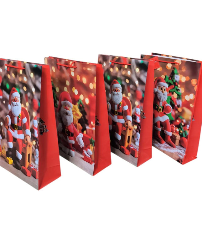 Pungă cadou cu model Crăciun 12/set 44x32cm