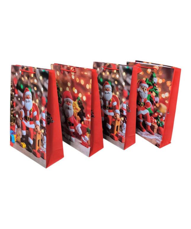 Pungă cadou cu model Crăciun 12/set 44x32cm