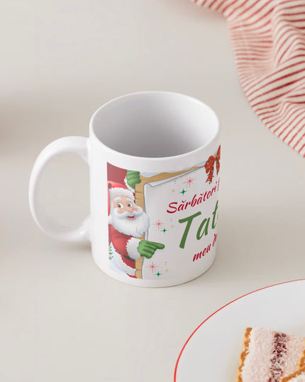 Cană Crăciun cu mesaj pentru Bărbați