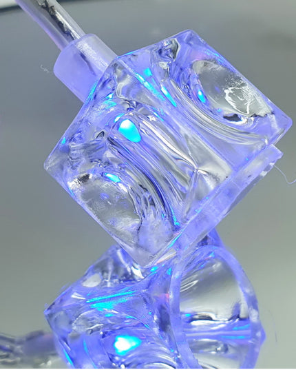 Instalație Luminoasă de Crăciun - Cuburi Cristaline Multicolore, 220V