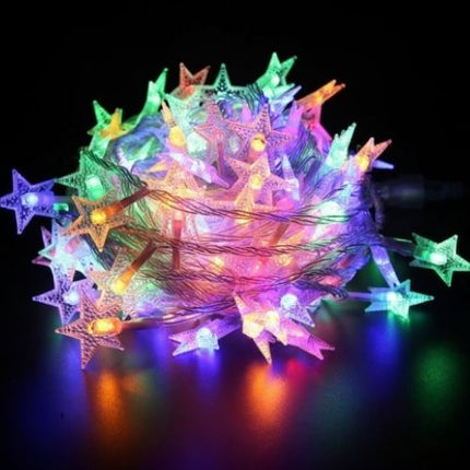 Instalație Luminoasă de Crăciun - Stea Cristalină Multicoloră 220V